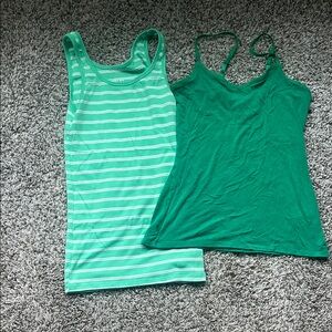 2 Green Tank Tops